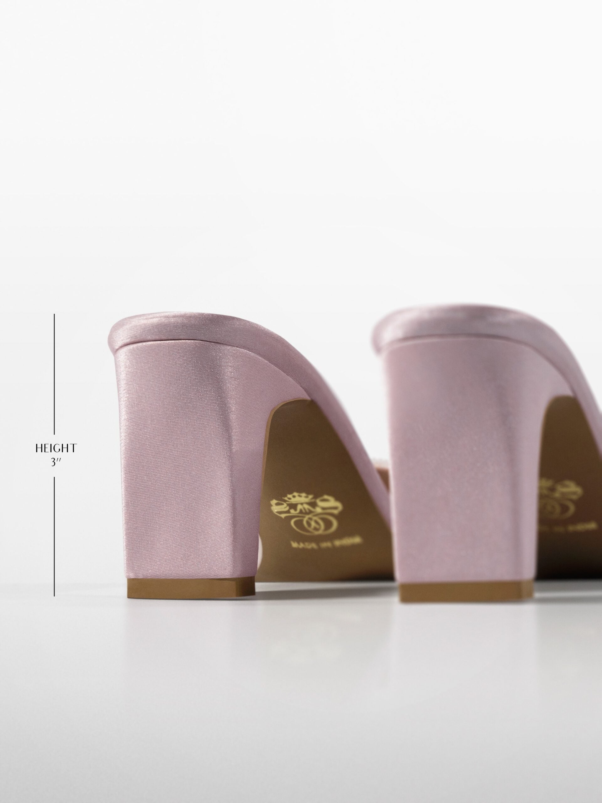 Rose Crystal Embellished Kitten Heel