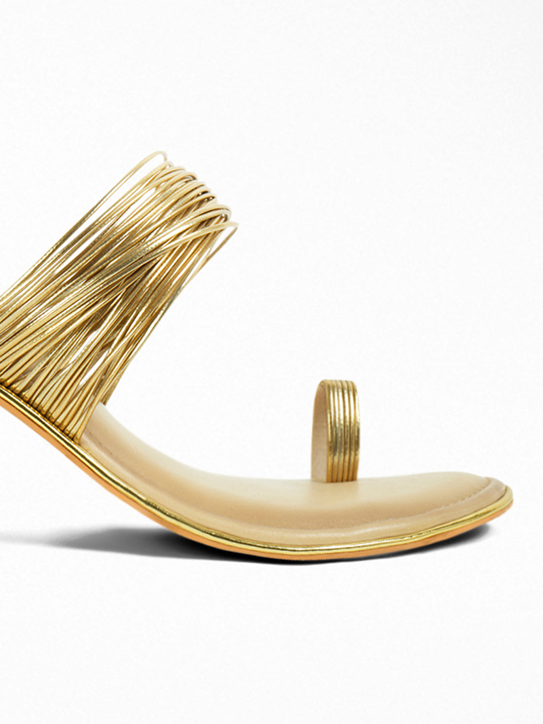 Nude Block Heel Sandal