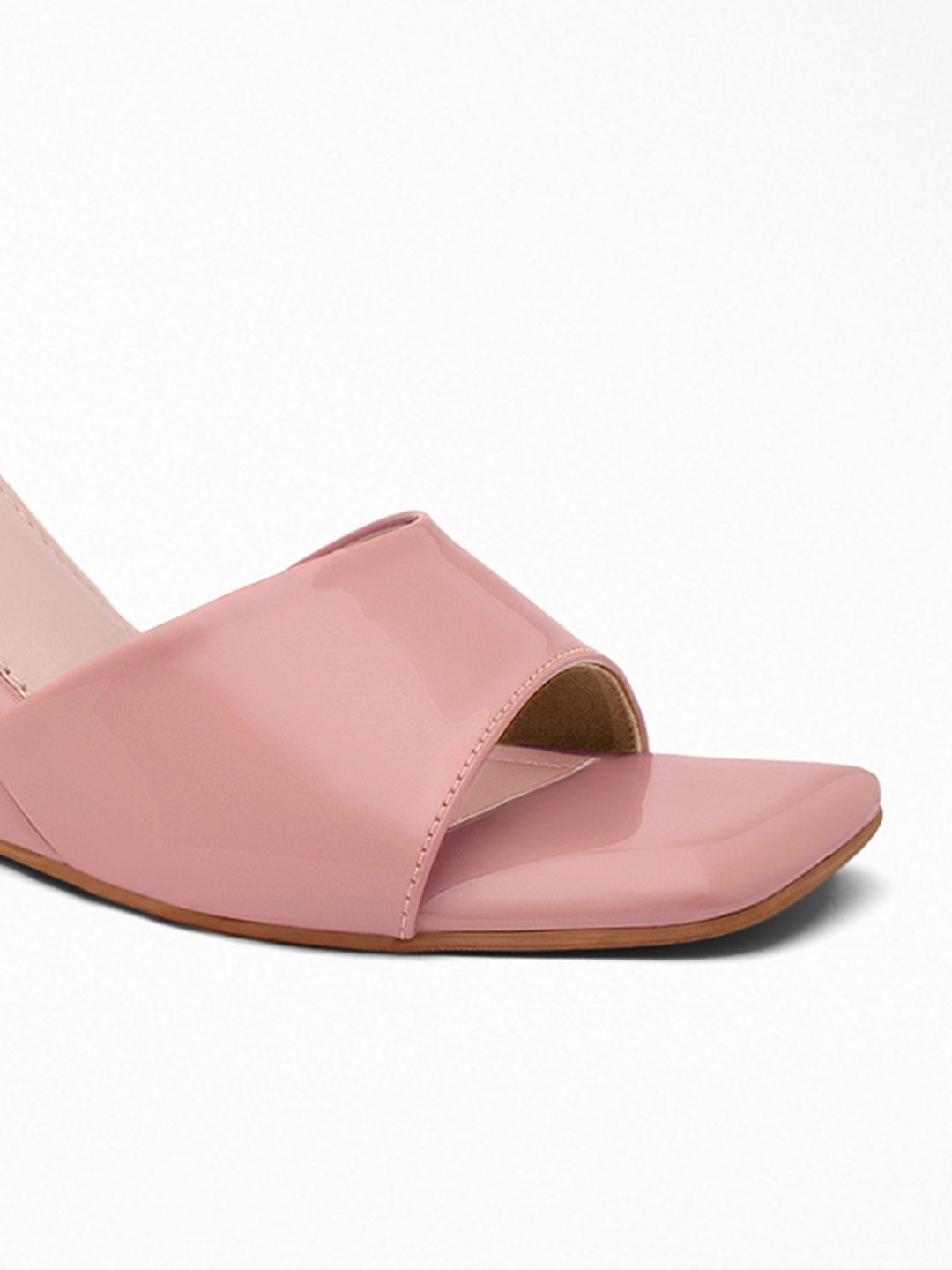 Pink Patent Wedge Mule