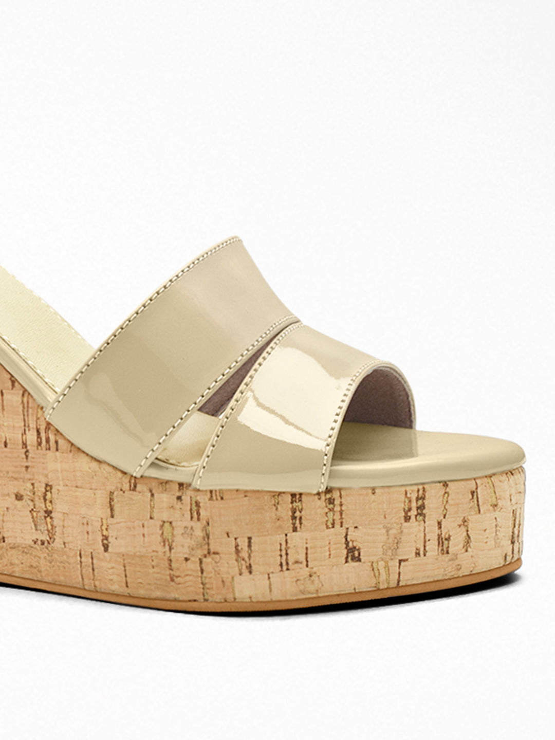 Nude Cork wedge Wedge Mule