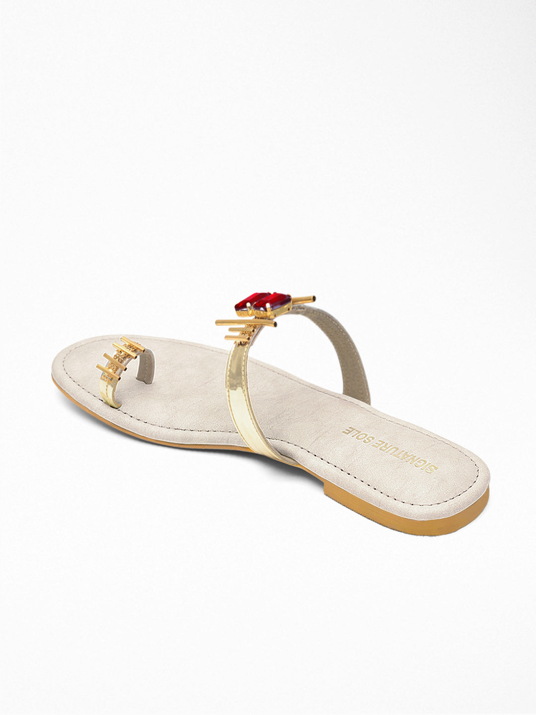 Ivory Gem Toe Ring Flat
