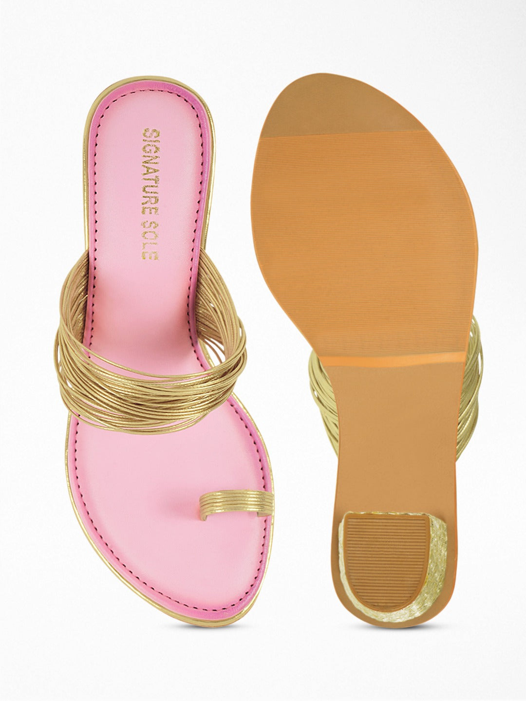 Pink Block Heel Sandal