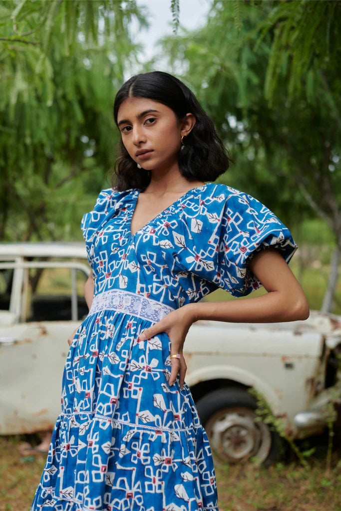 Image of Barbecue Day Desert Bluebell Dress