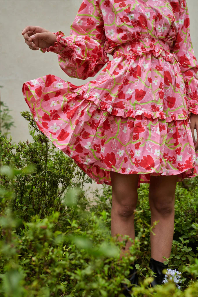 Image of Le Blush Fleur Ruffle Baby Dress