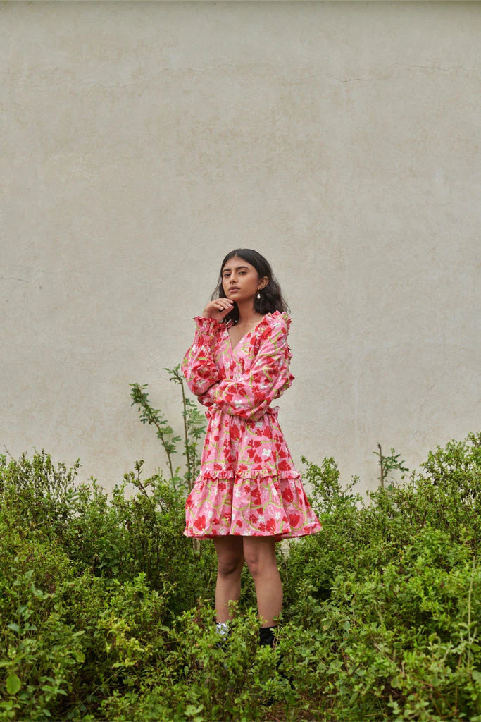 Image of Le Blush Fleur Ruffle Baby Dress