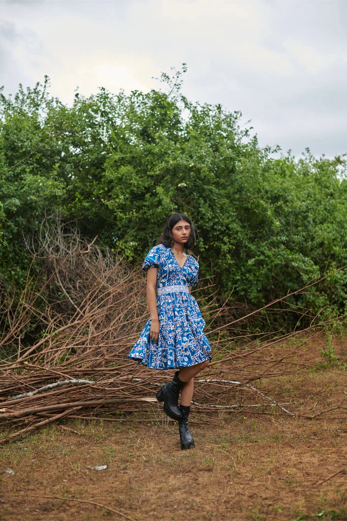 Image of Barbecue Day Desert Bluebell Dress