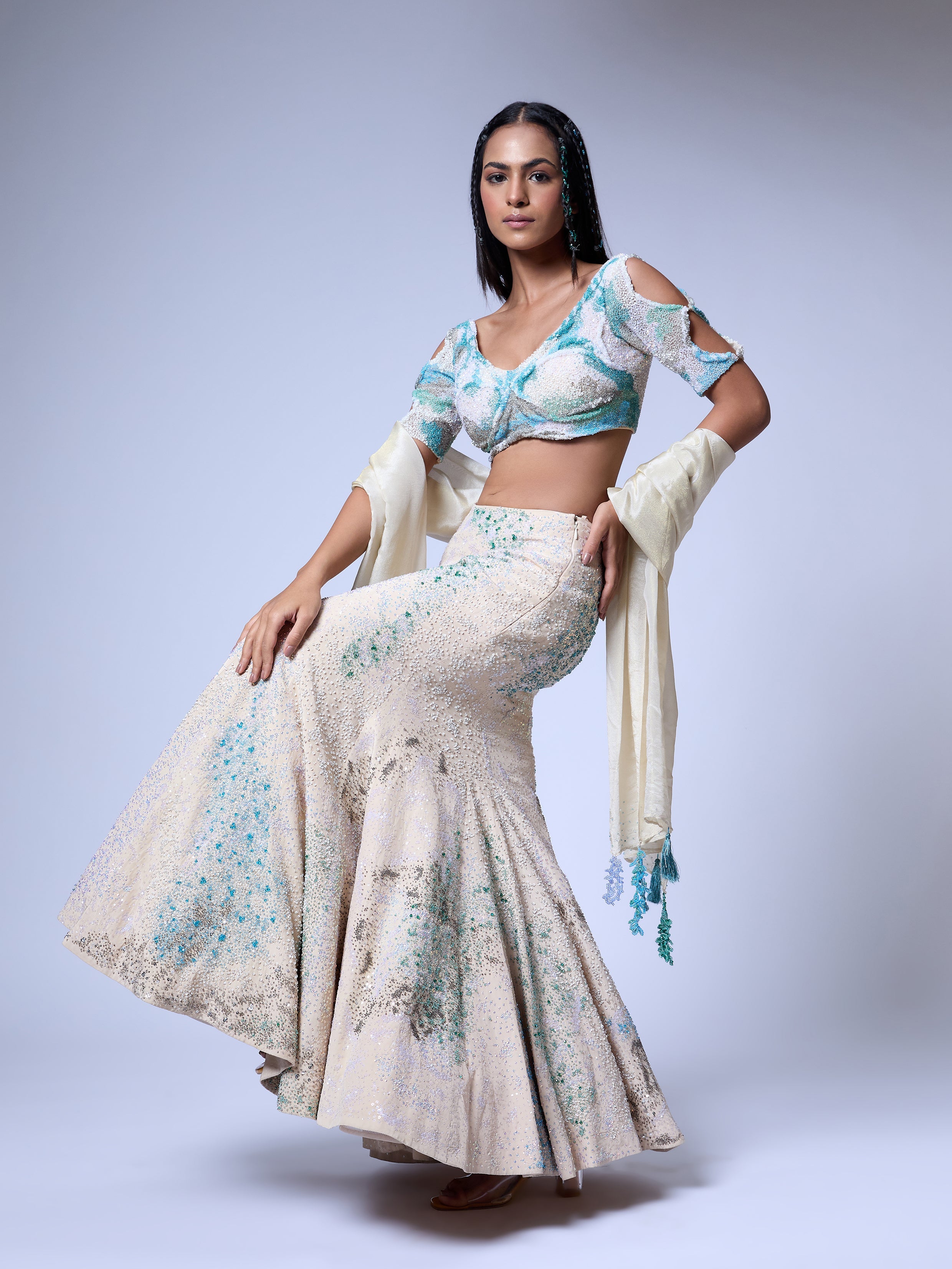 The Grain Lehenga Set