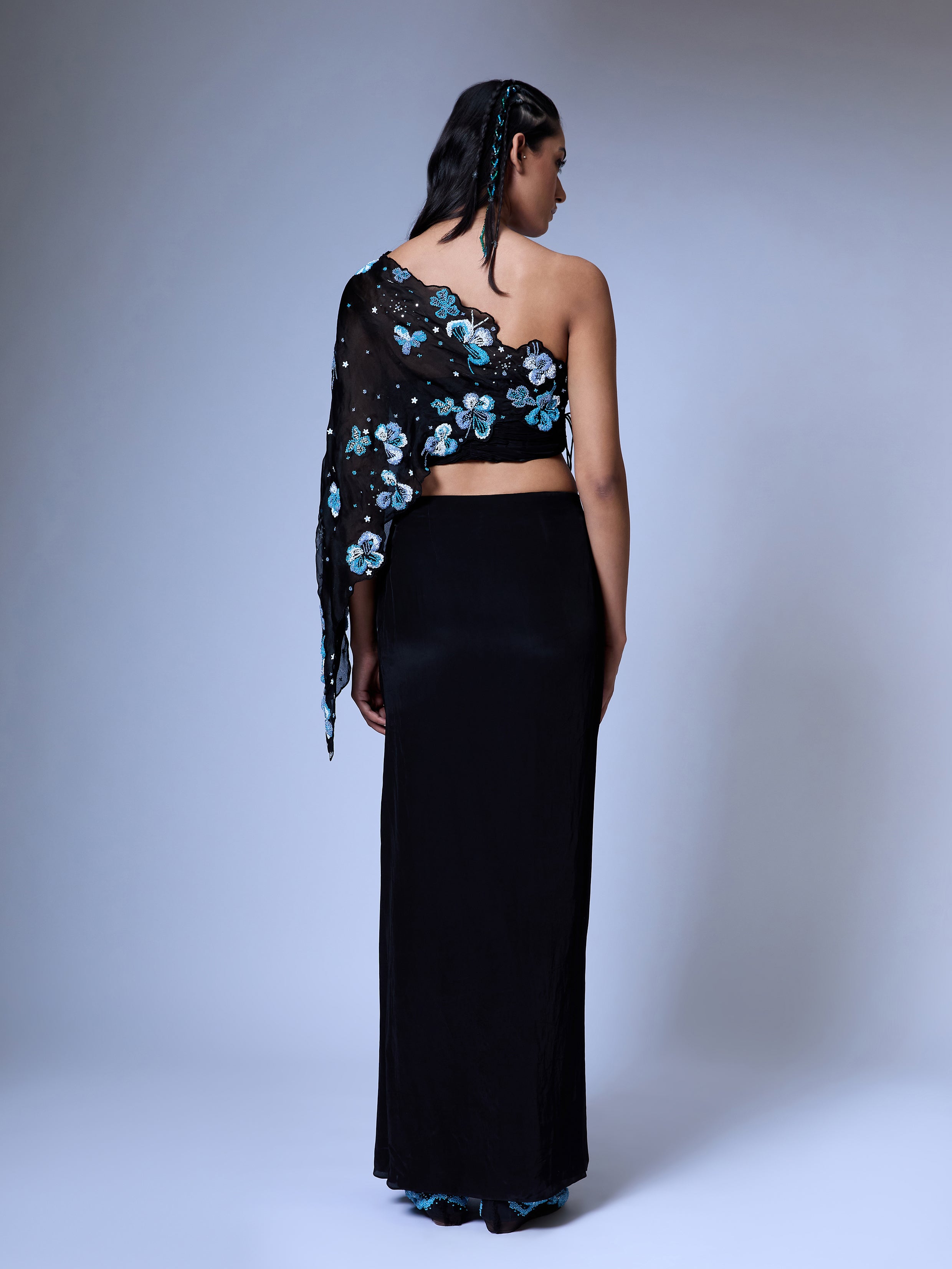 The Floral Burst Cape Set