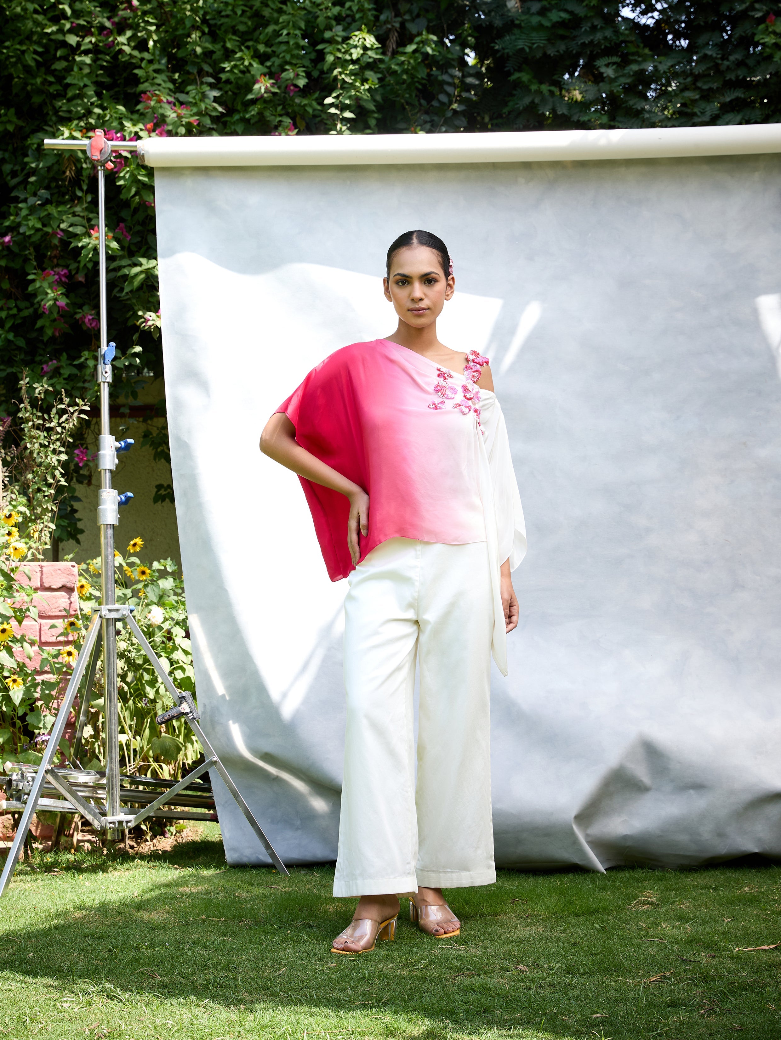 The Floral Burst Kaftan Top