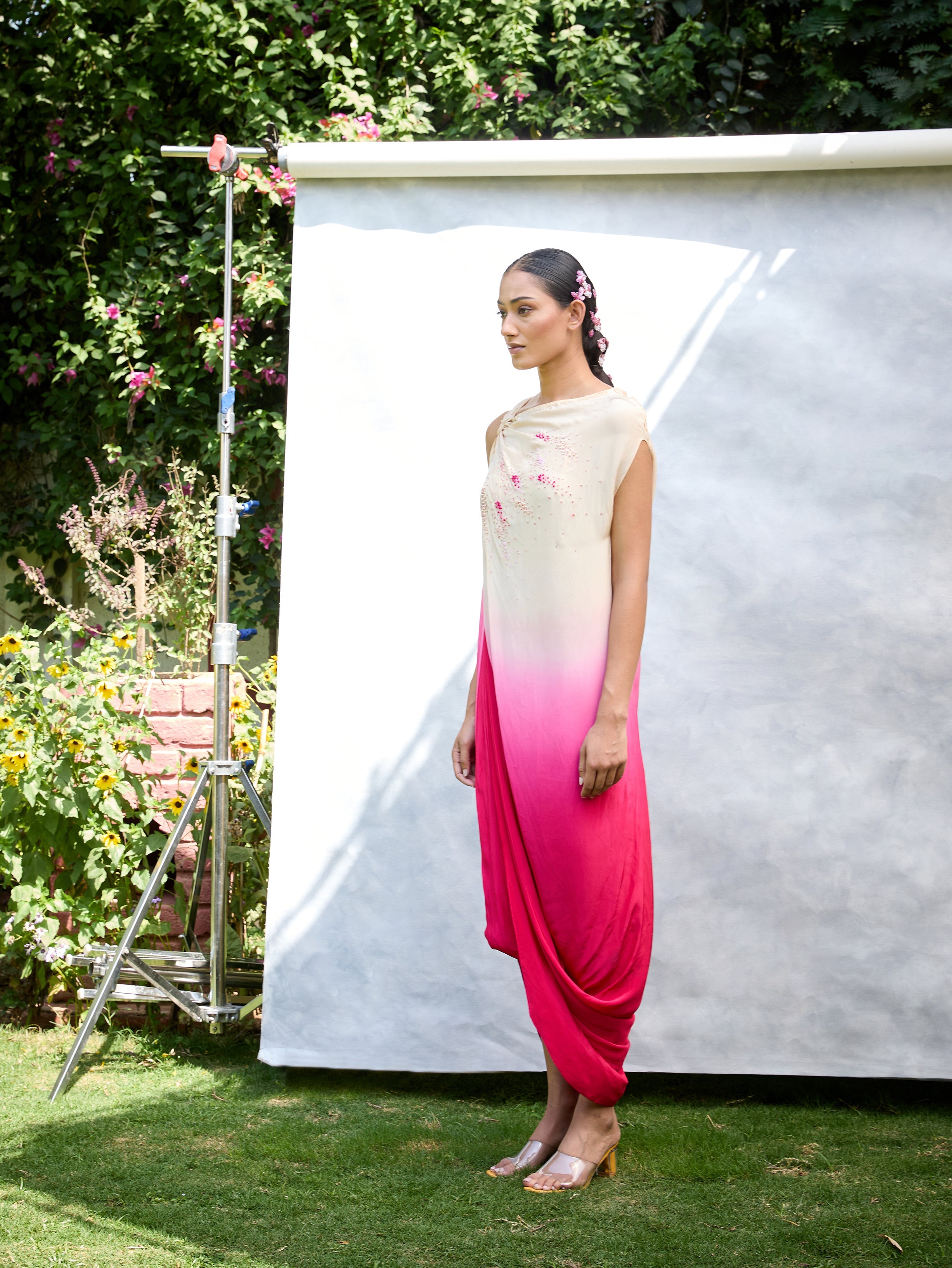 The Scatter Draped Dress