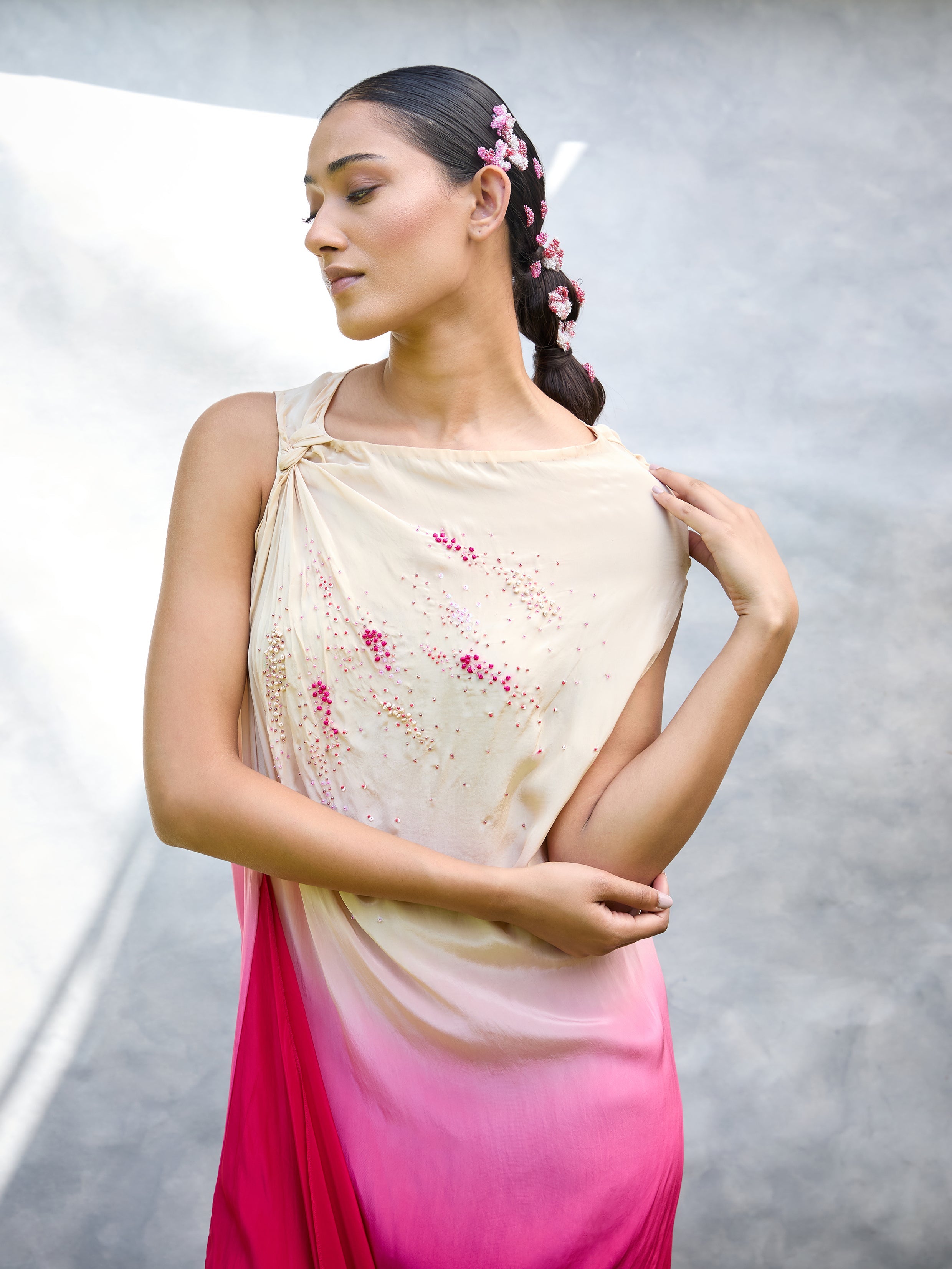 The Scatter Draped Dress