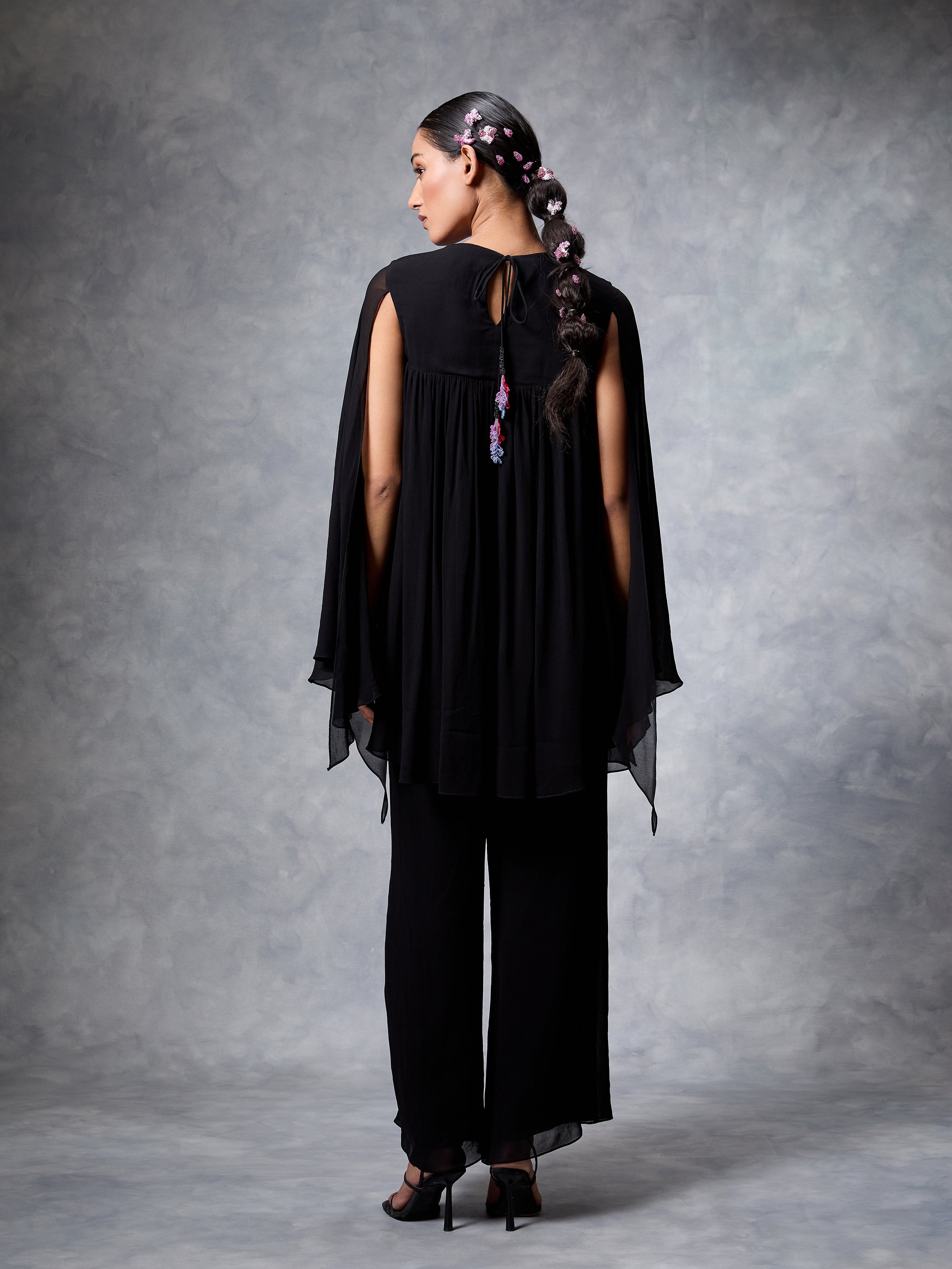 The Trickle Draped Top and Pant Set