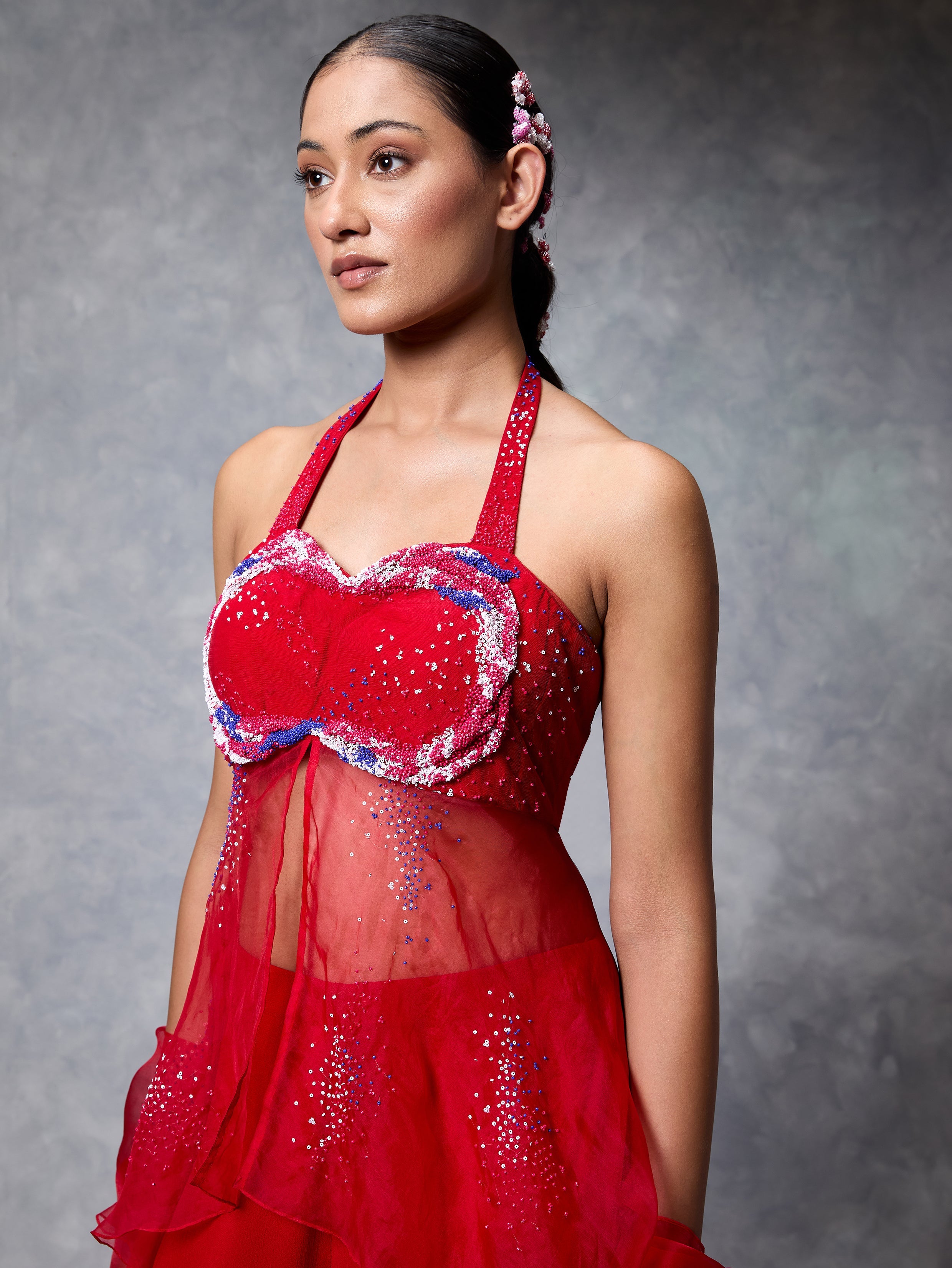 The Splash Top and Gharara Pant Set