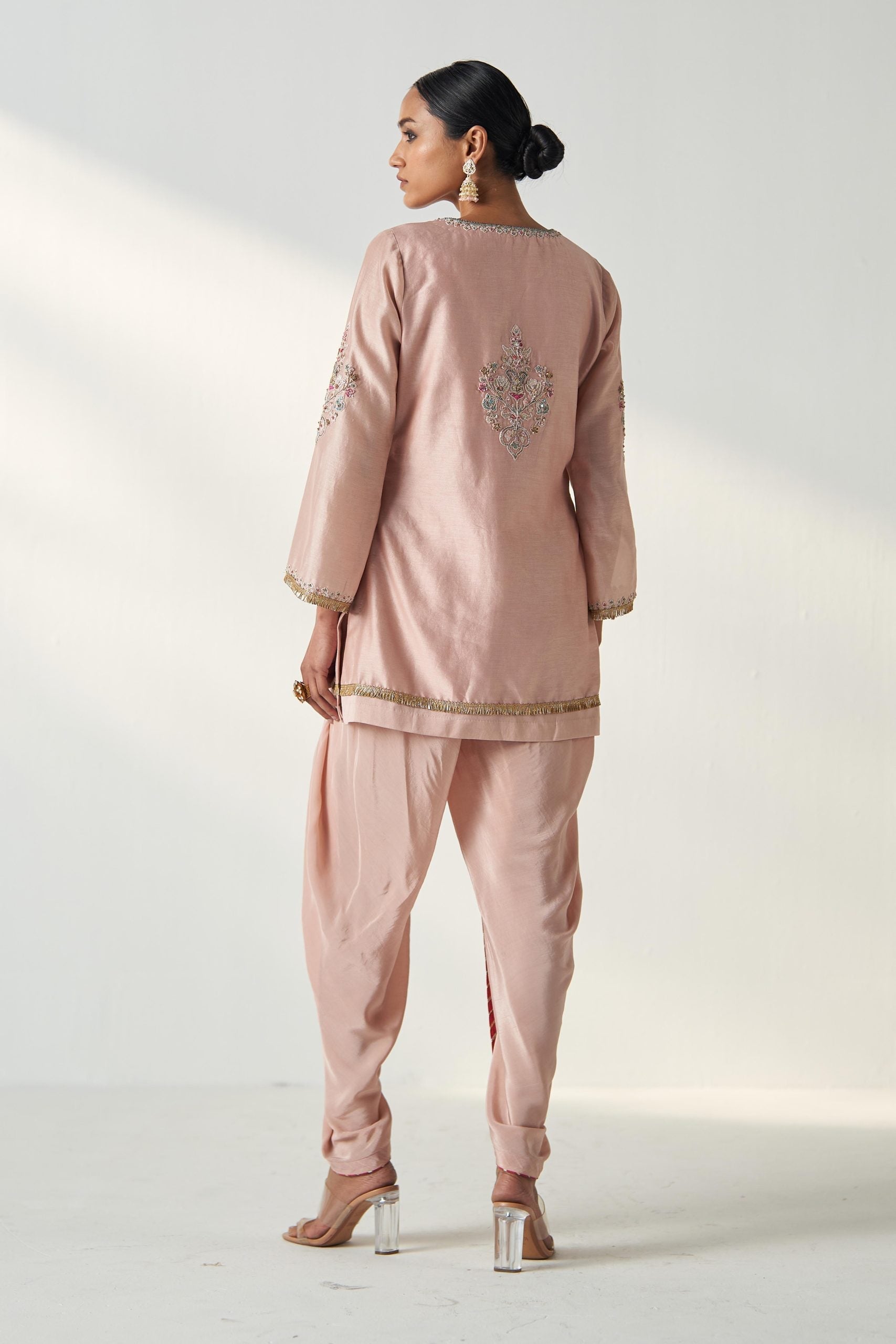 PIHU BLUSH PINK TULIP PANT SET