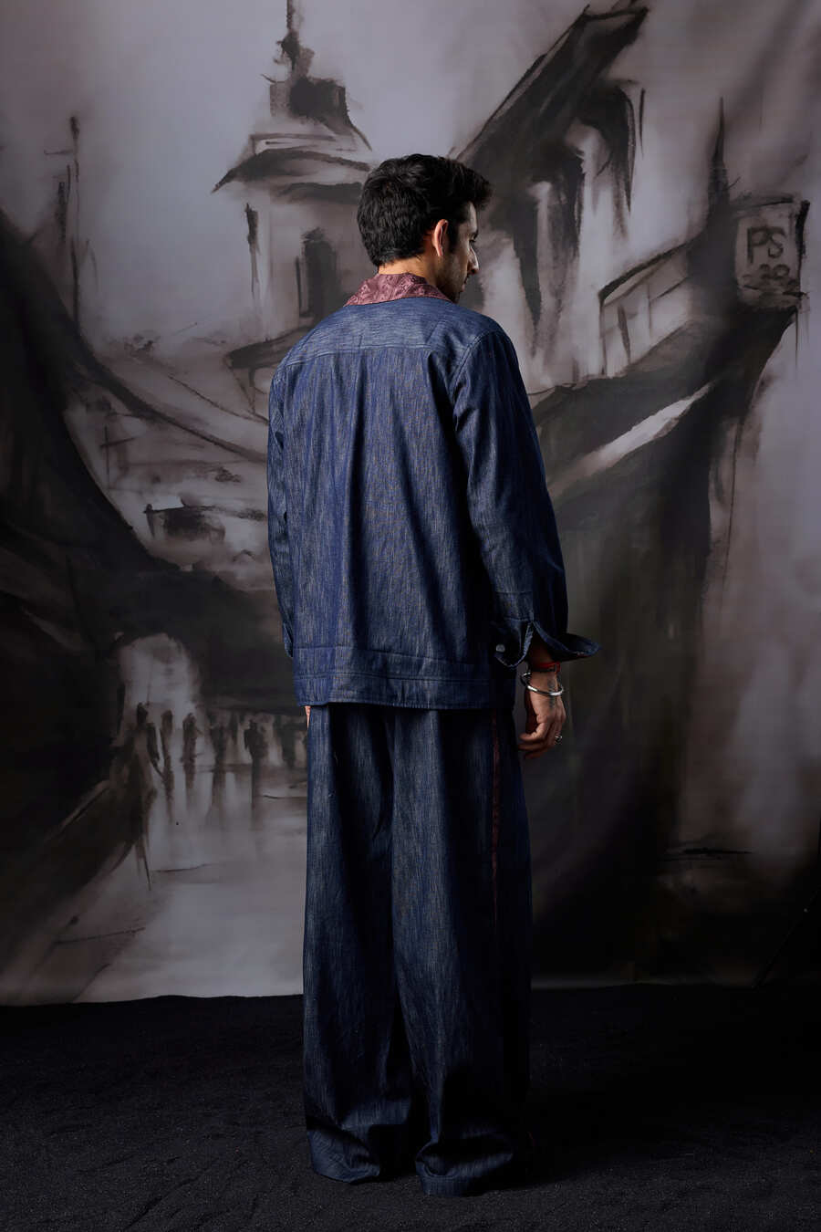 Denim Paisley Jacket