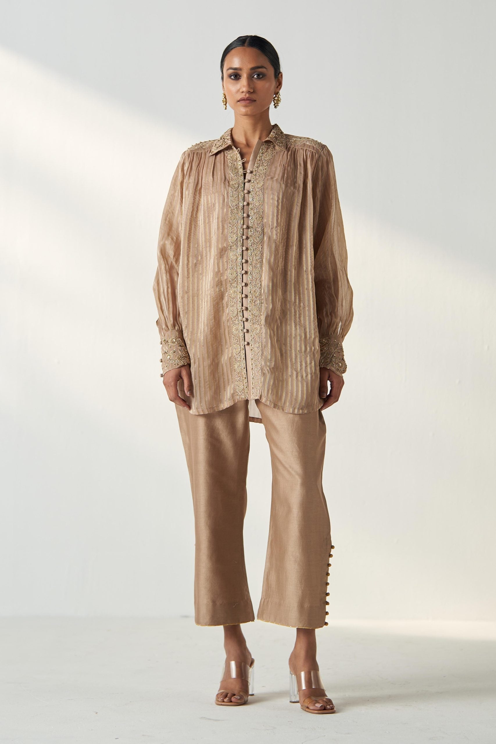 OORVI FAWN SHIRT PANT SET