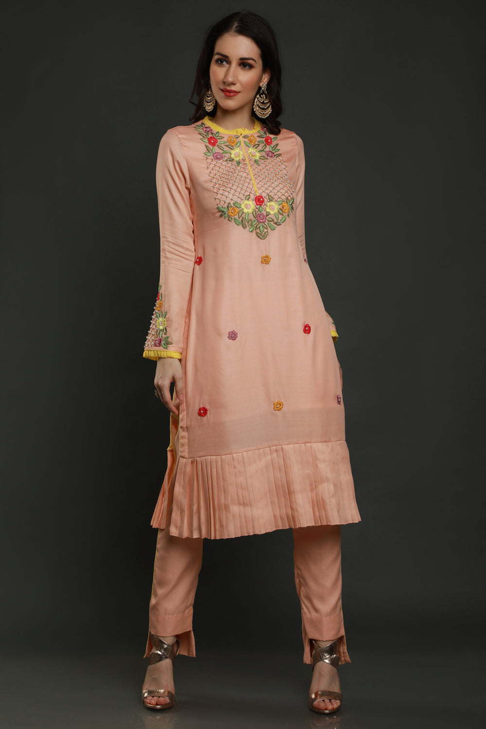 Sahana Kurta With Pants And Dupatta - Auraya Fashion -  - #tag1# - #tag2# - #tag3# - #tag3#