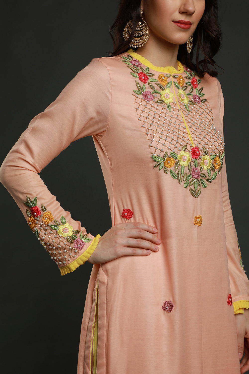 Sahana Kurta With Pants And Dupatta - Auraya Fashion -  - #tag1# - #tag2# - #tag3# - #tag3#