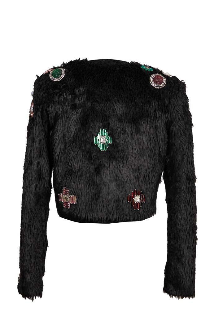 Faux Fur Open Jacket
