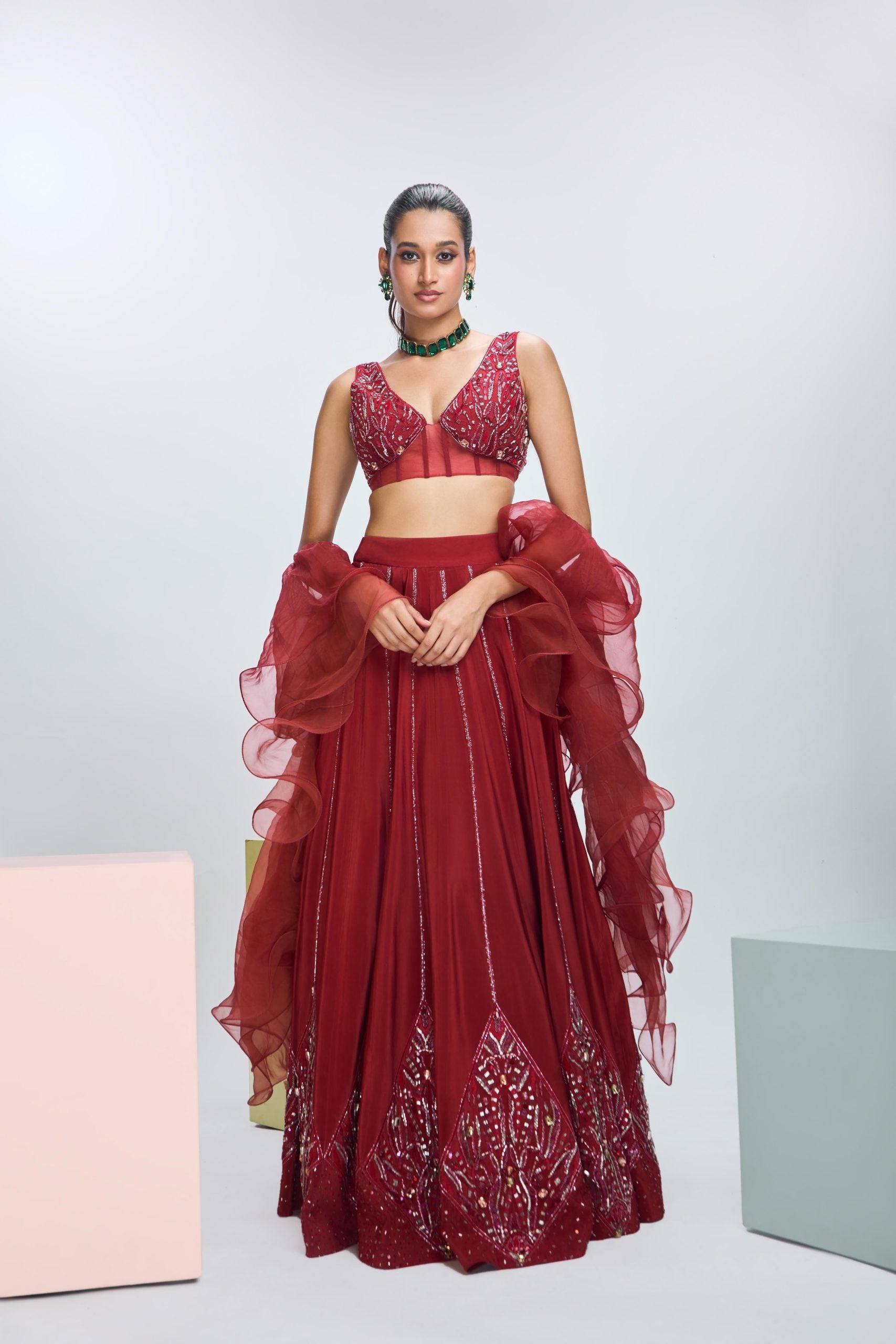 Embroidered Lehenga Set