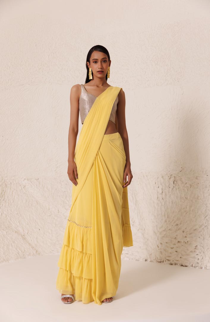 Mellow Yellow Saree