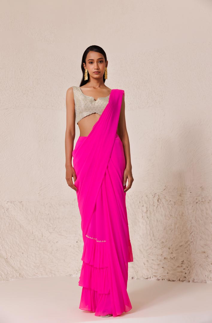 Cerise Saree