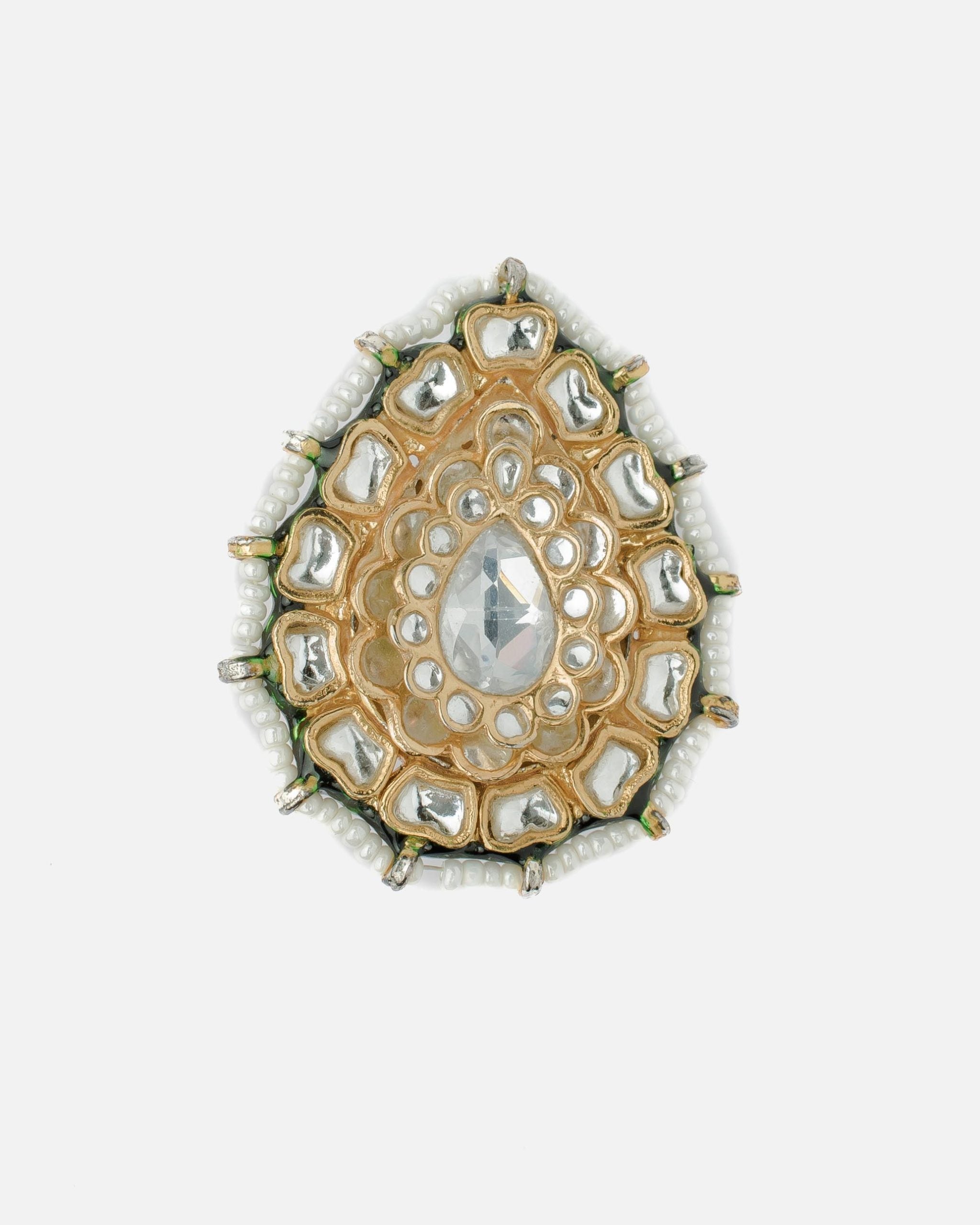 vivinia BY VIDHI MEHRA Saadgi  Womens Kundan, Polki Ring