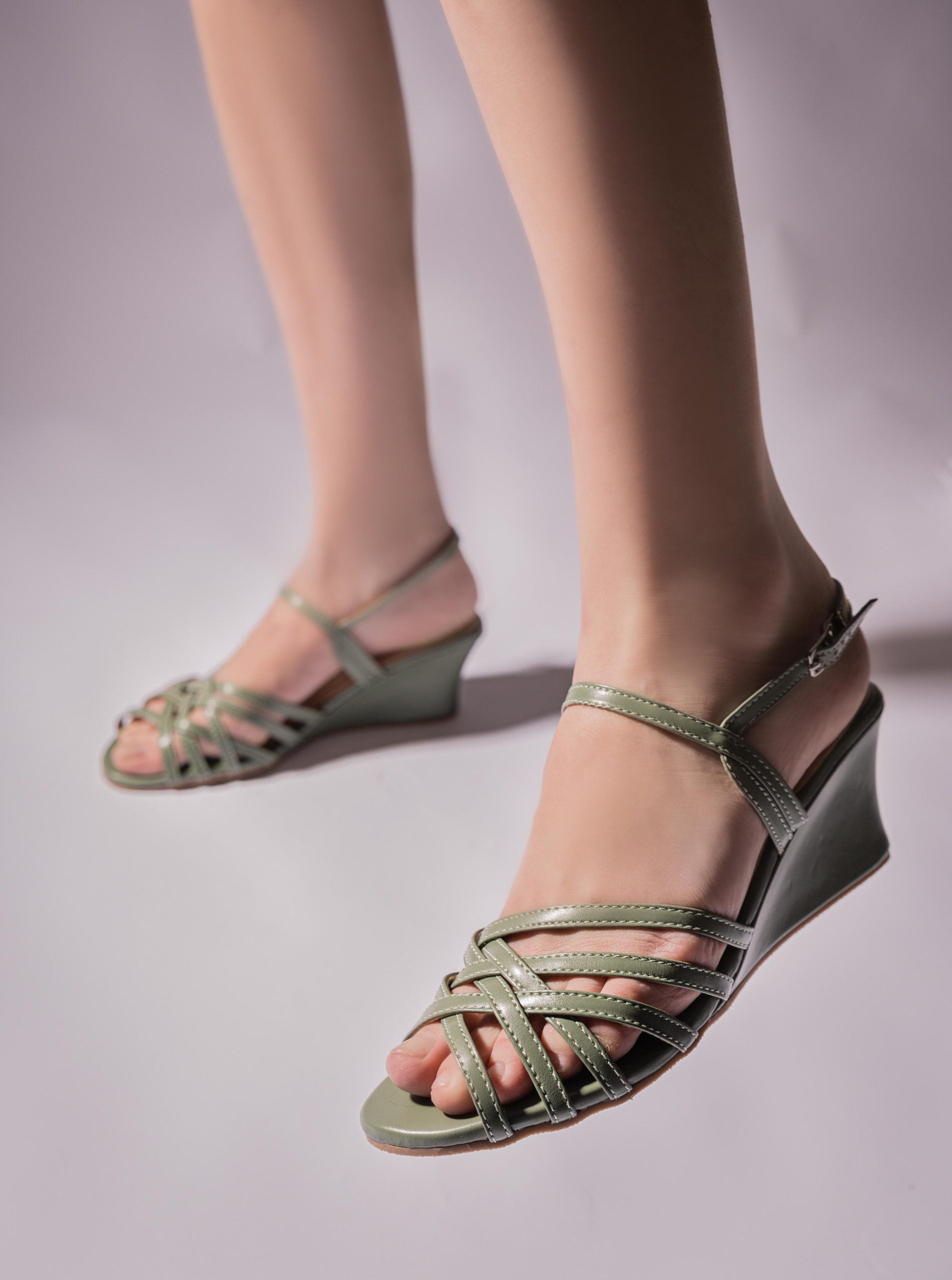 Esme Sandals, Green