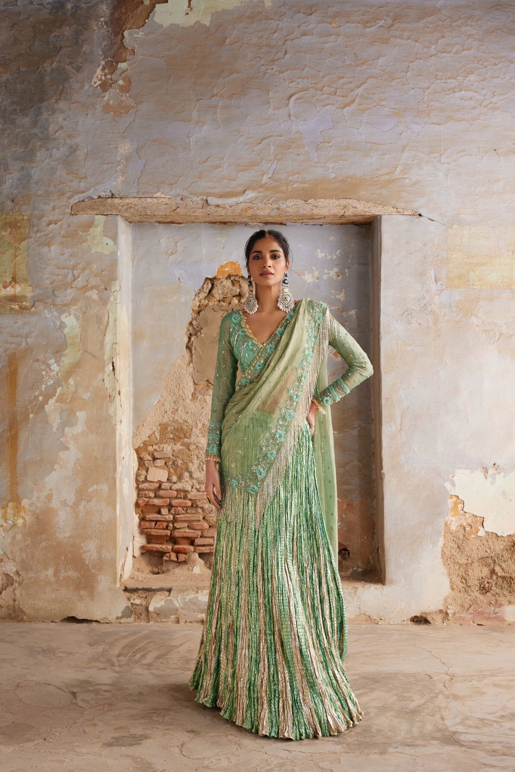 DRAPE SAREE SET EBN2