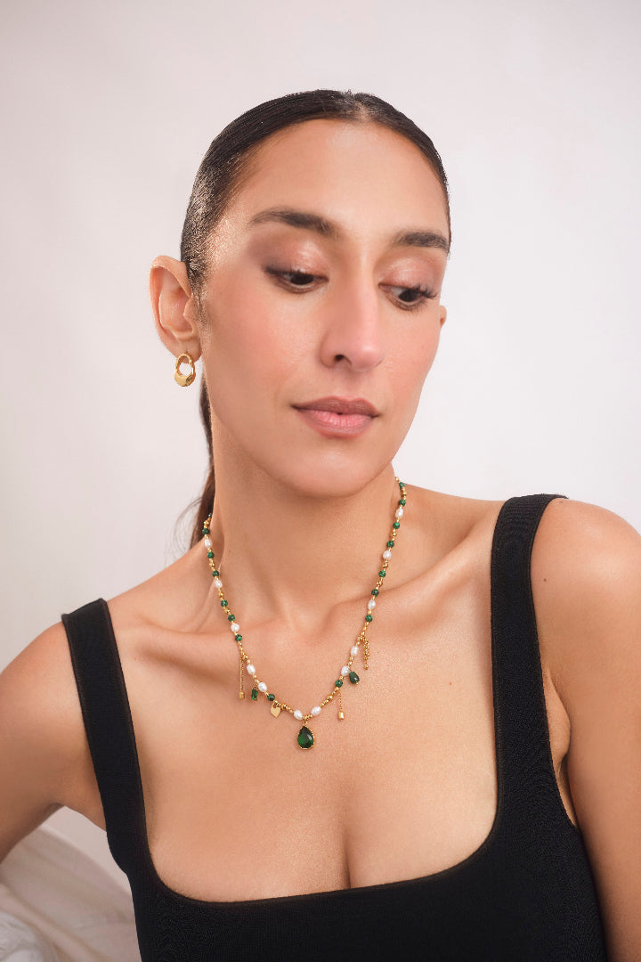 Emerald Pearl Necklace
