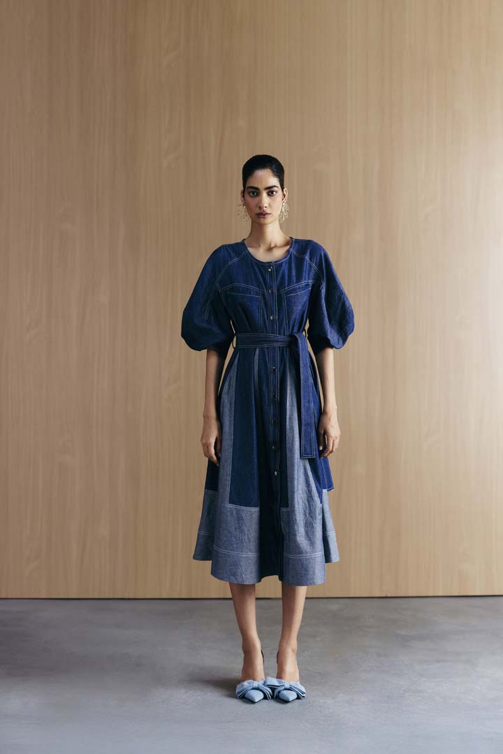 MIX & MATCH DENIM DRESS