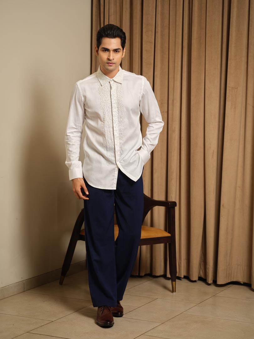 Ivory Rush Tux Shirt