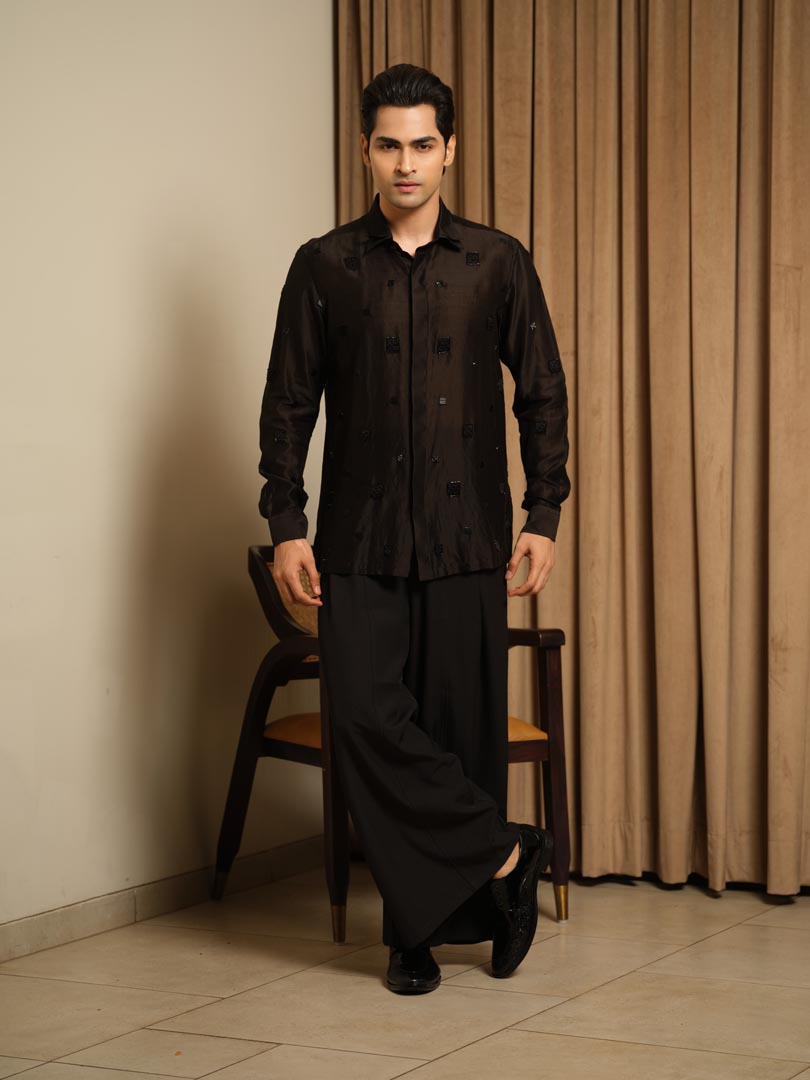 Midnight Black Aura Party Shirt