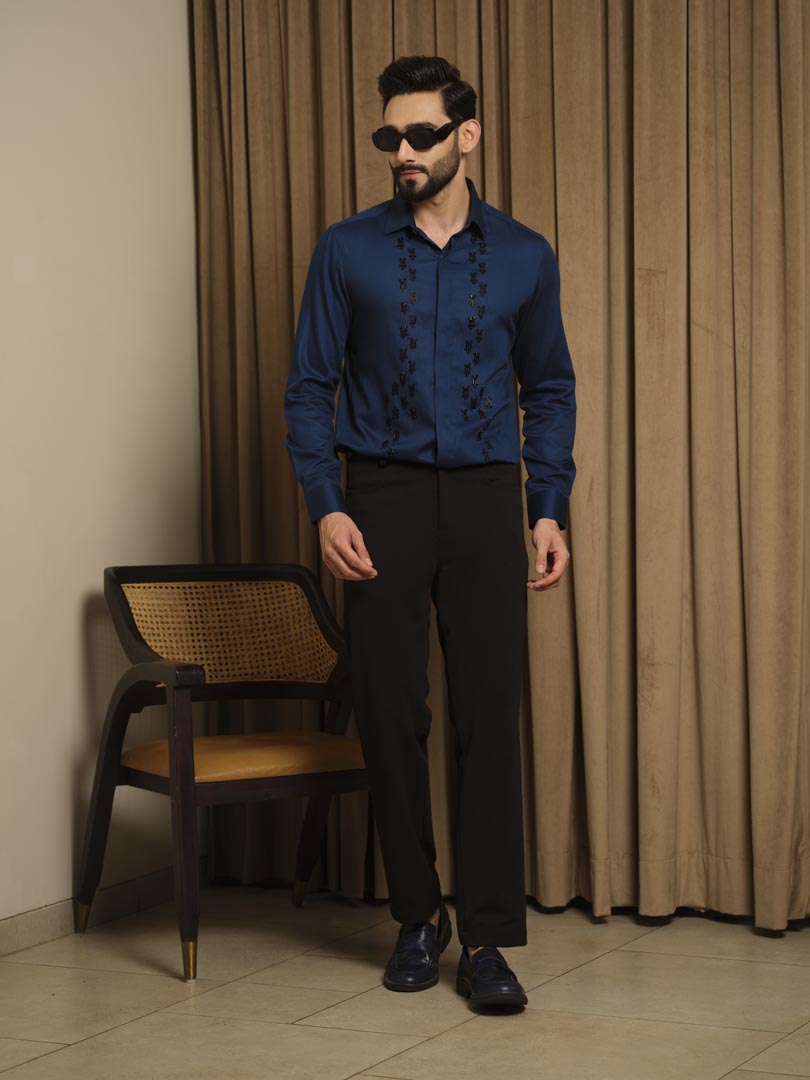 Black Arrow Blue Shirt