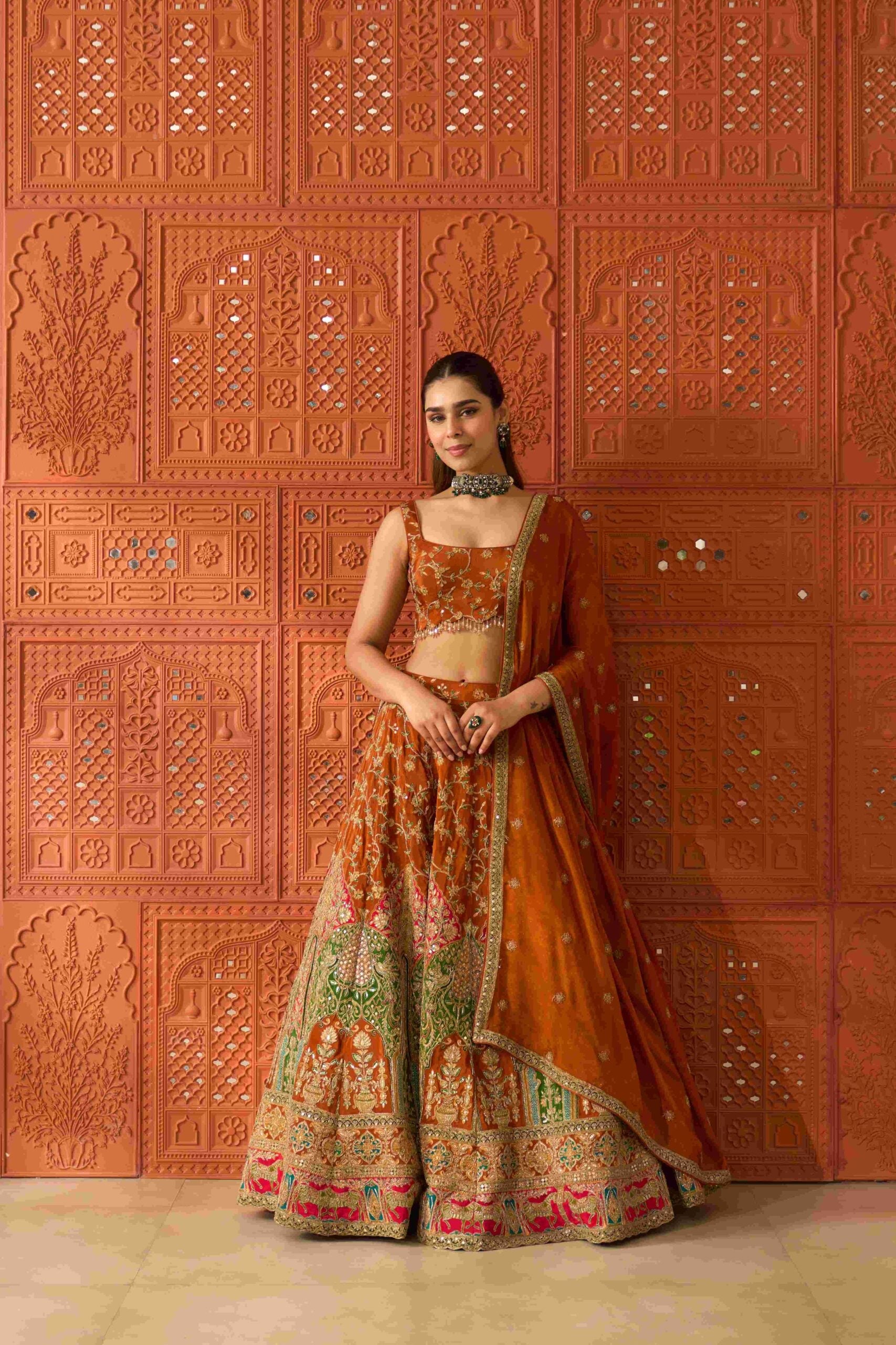 Sunehri Lehenga Set