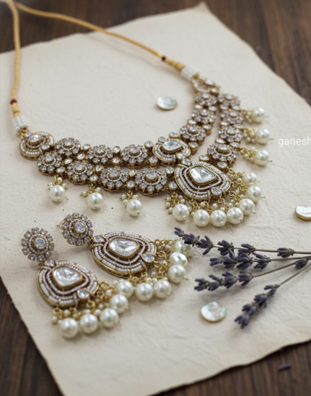 Gulab Kundan Bridal Set