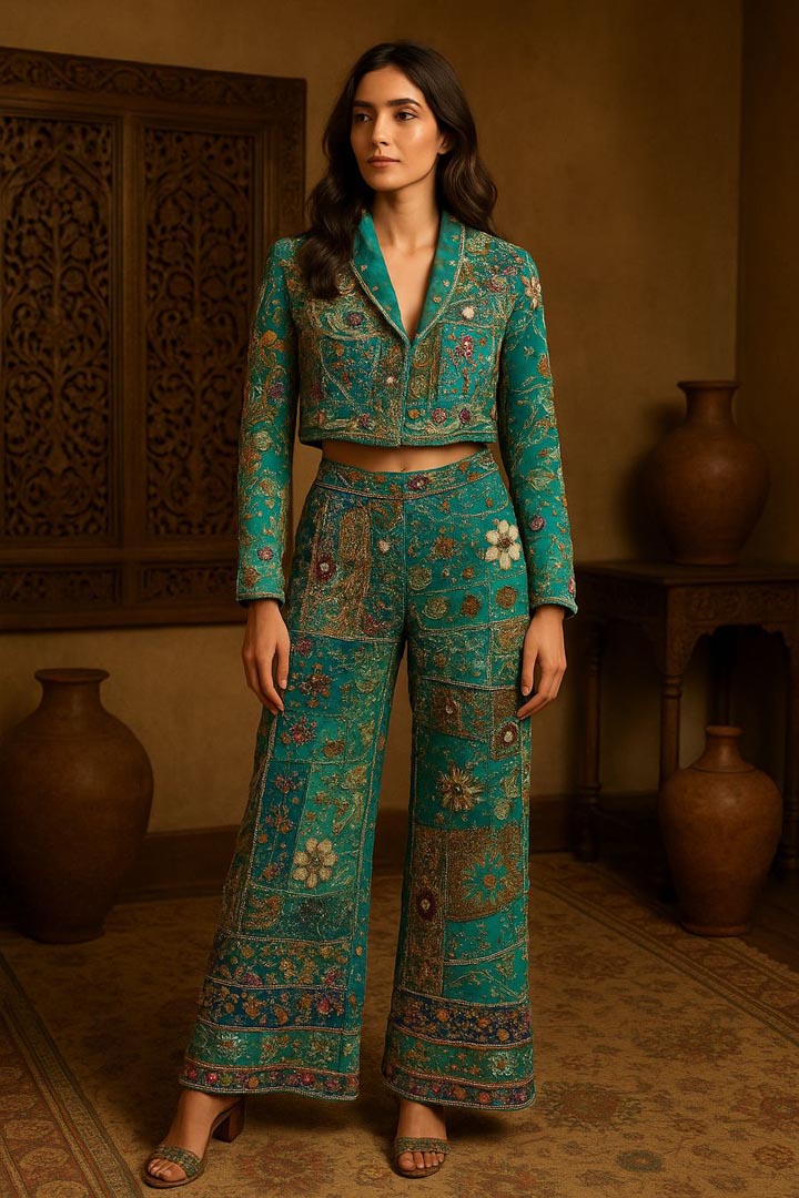 Inaaya Embroidered Luxury Co-ord Set for Weddings & Festive Wear