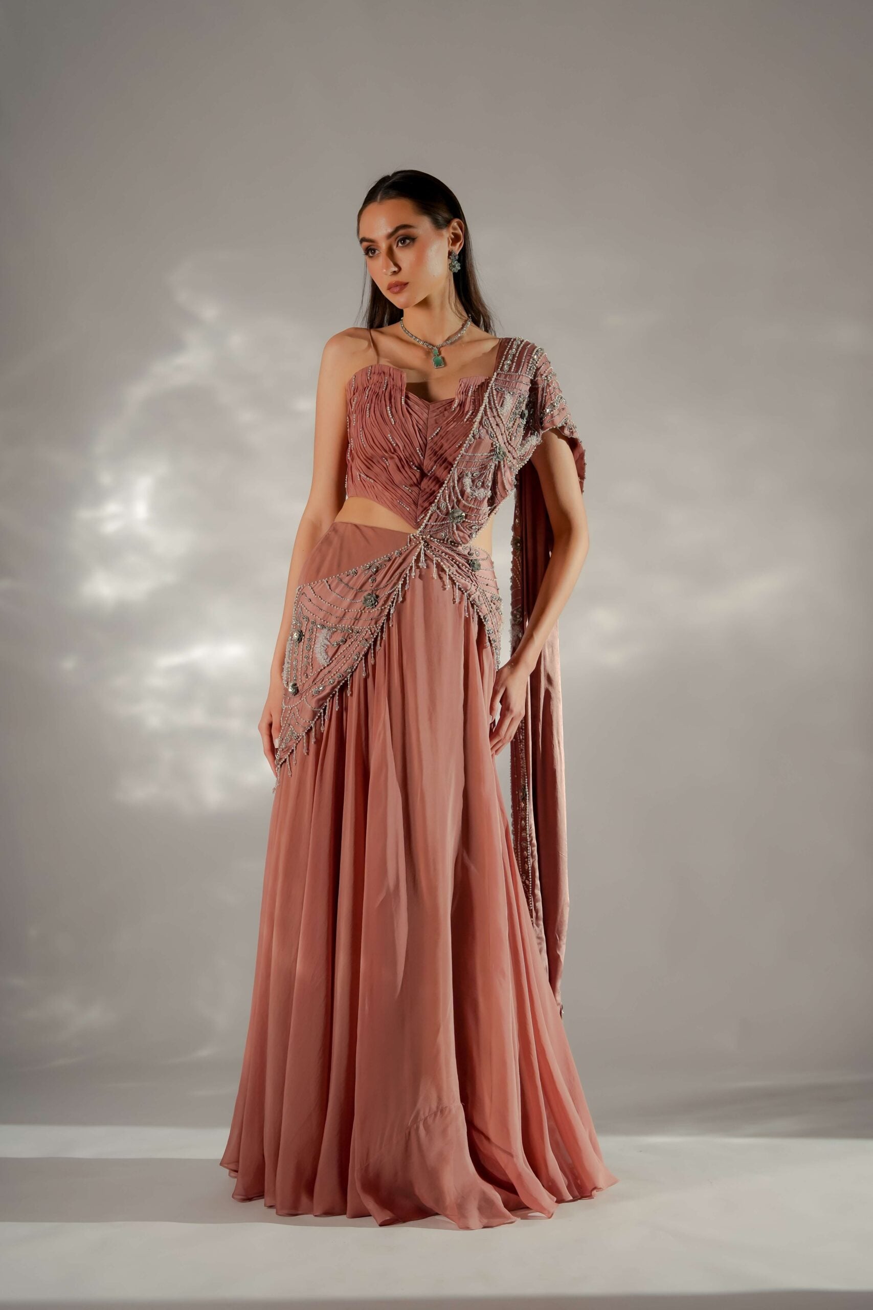 Moon veil Drape Saree
