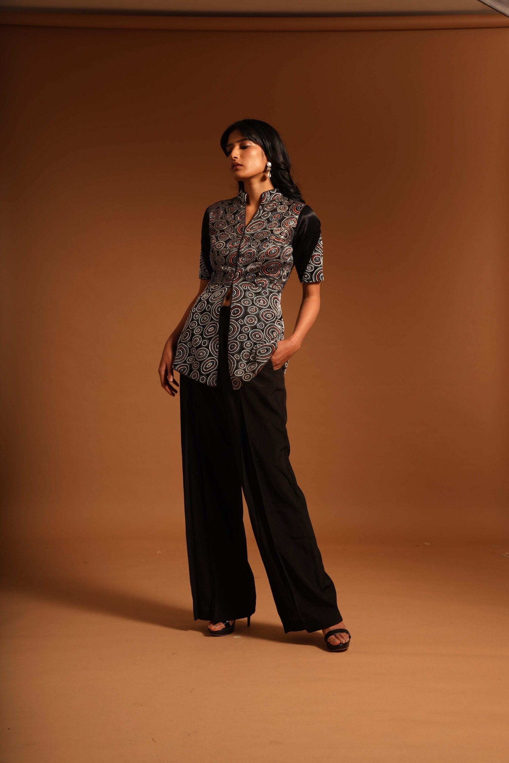 KUMA PEPLUM TOP WITH STRAIGHT PANTS