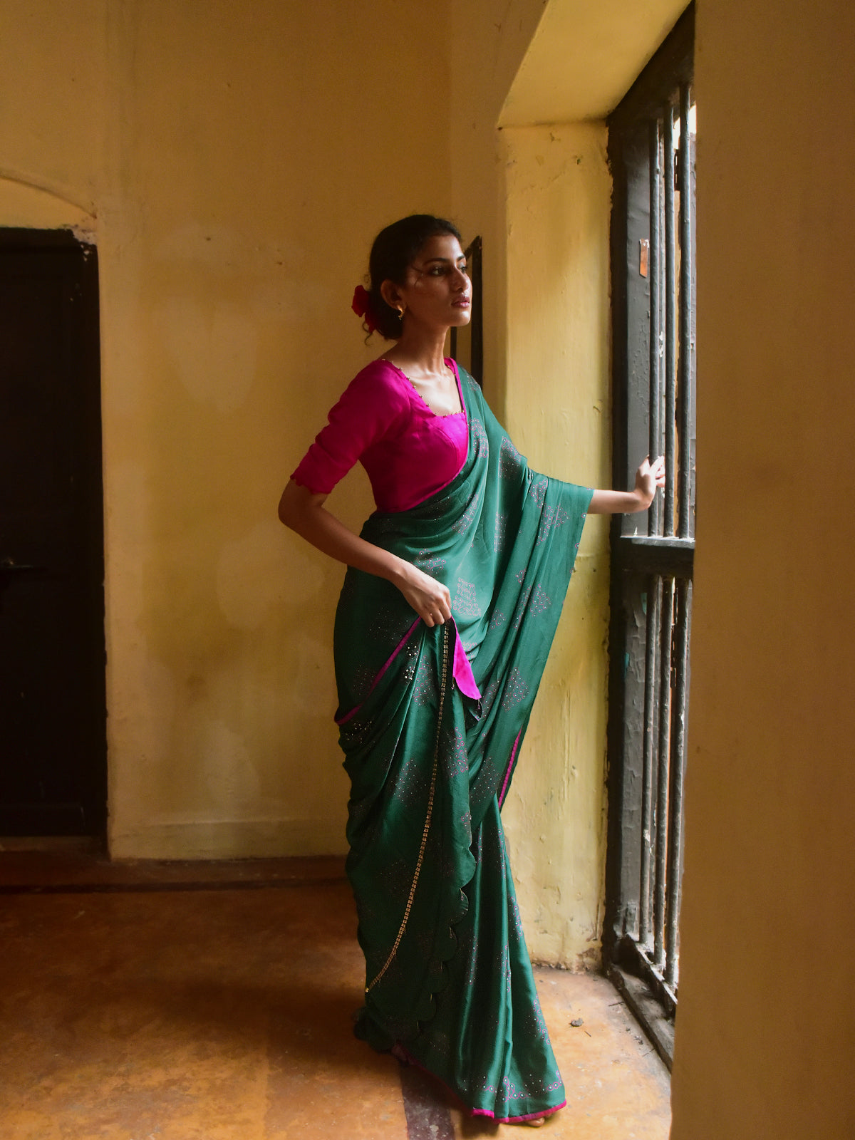Kavya Modal Saree with Blouse