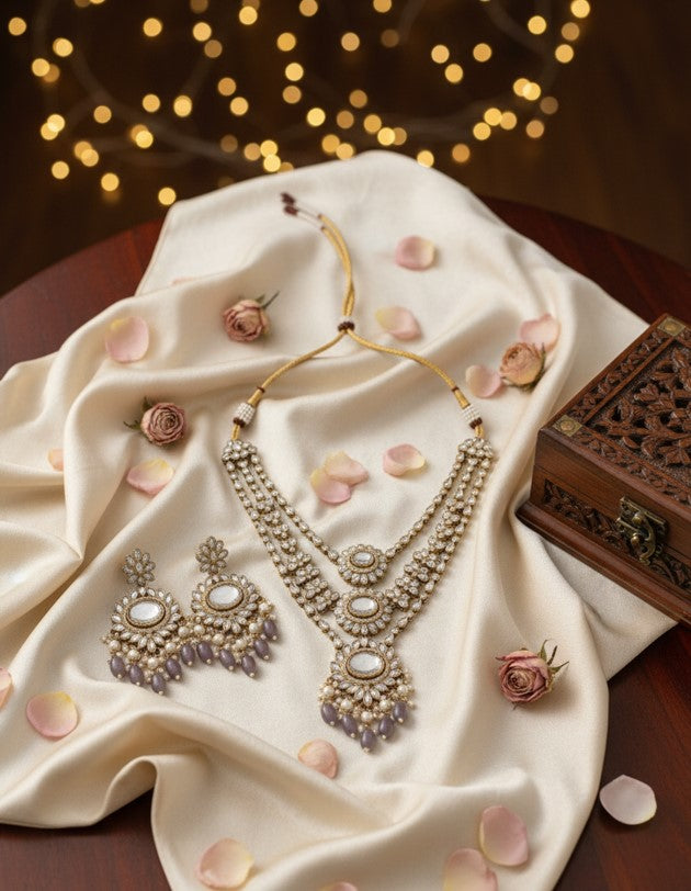 Anya Blossom Pink Choker Set