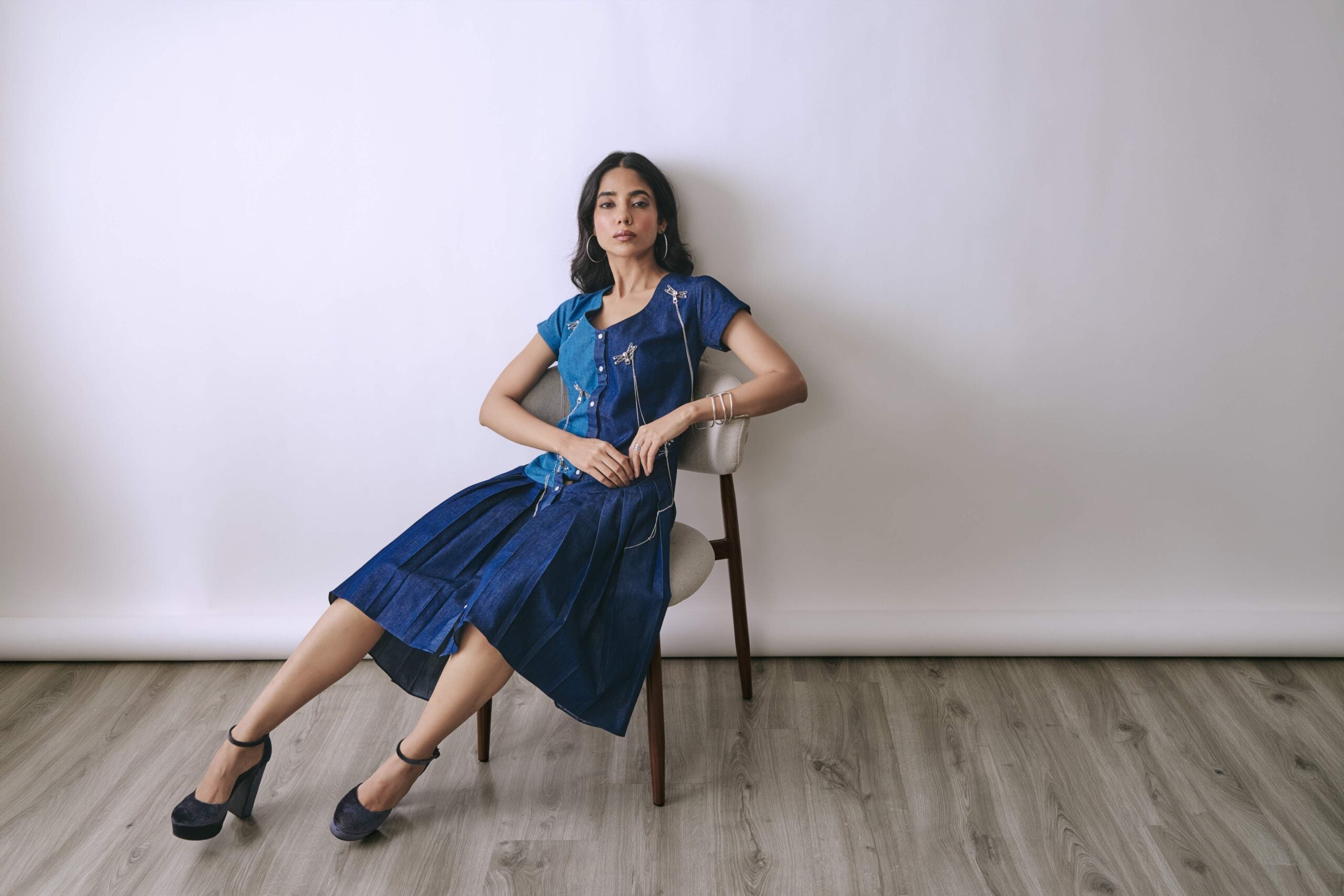 Deep Indigo Hook Dress