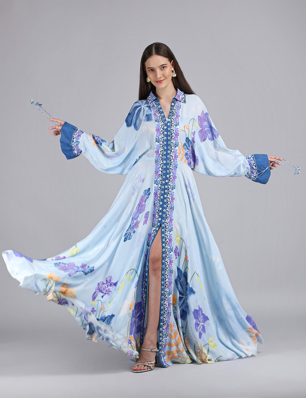 Petals Below Placement Printed Dress