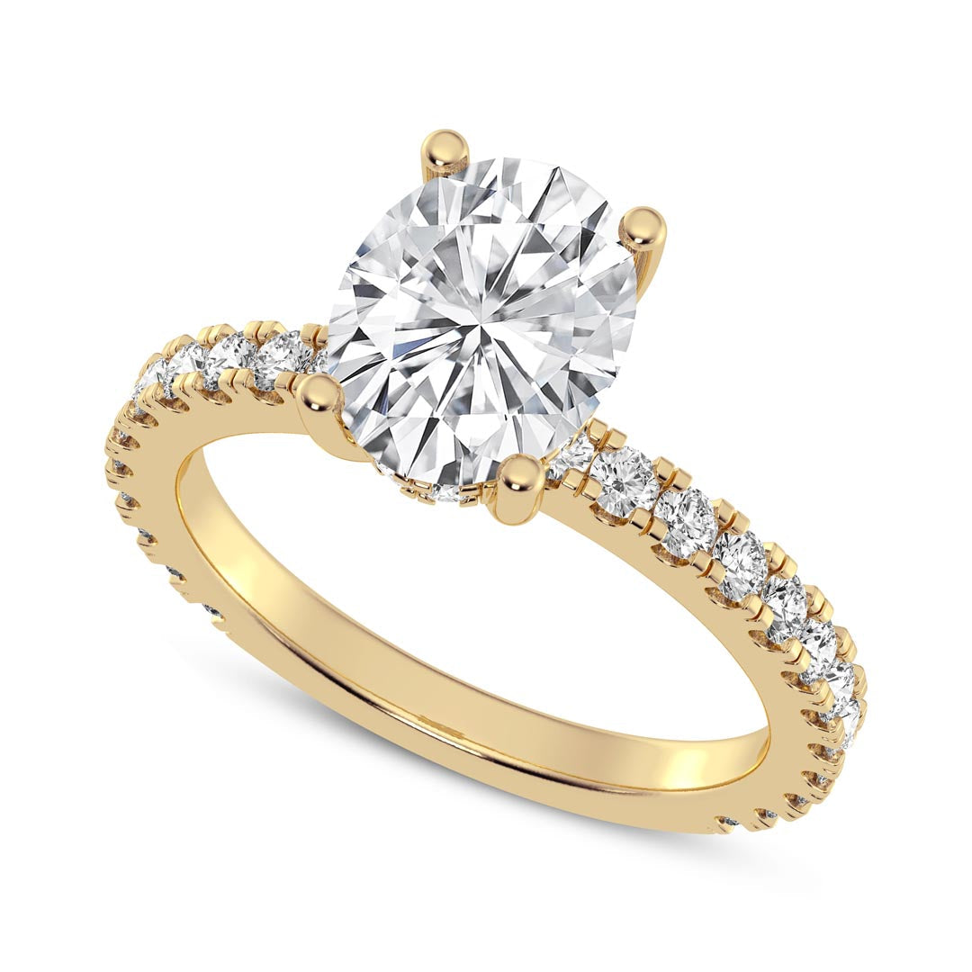 Image of 2Cts Oval Engagement Ring