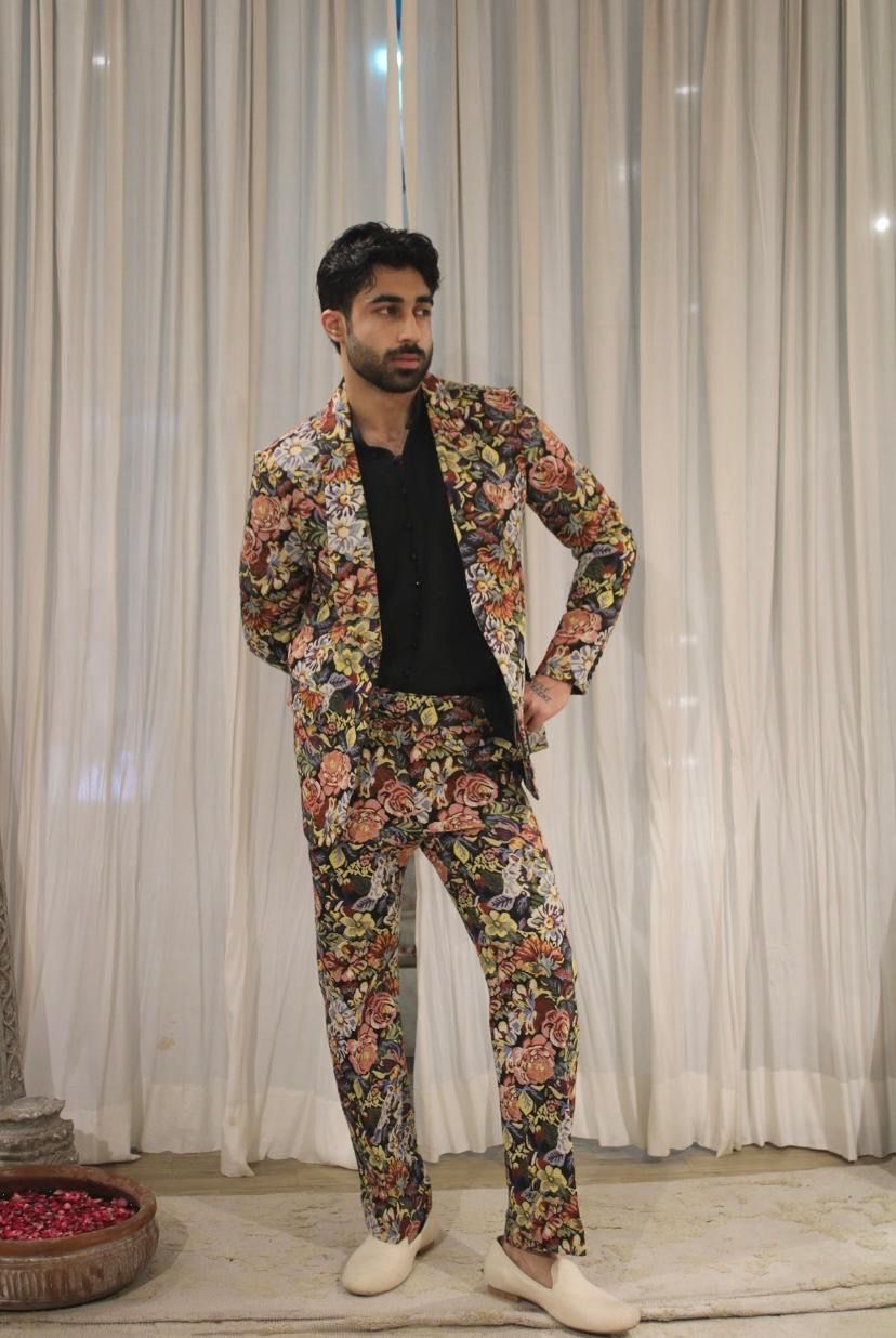 Floral jacket set