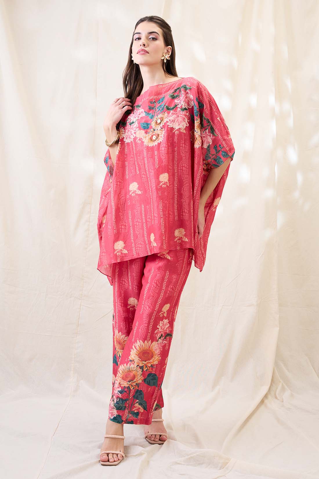 Ravya embroidered kimono co-ord set SP4622