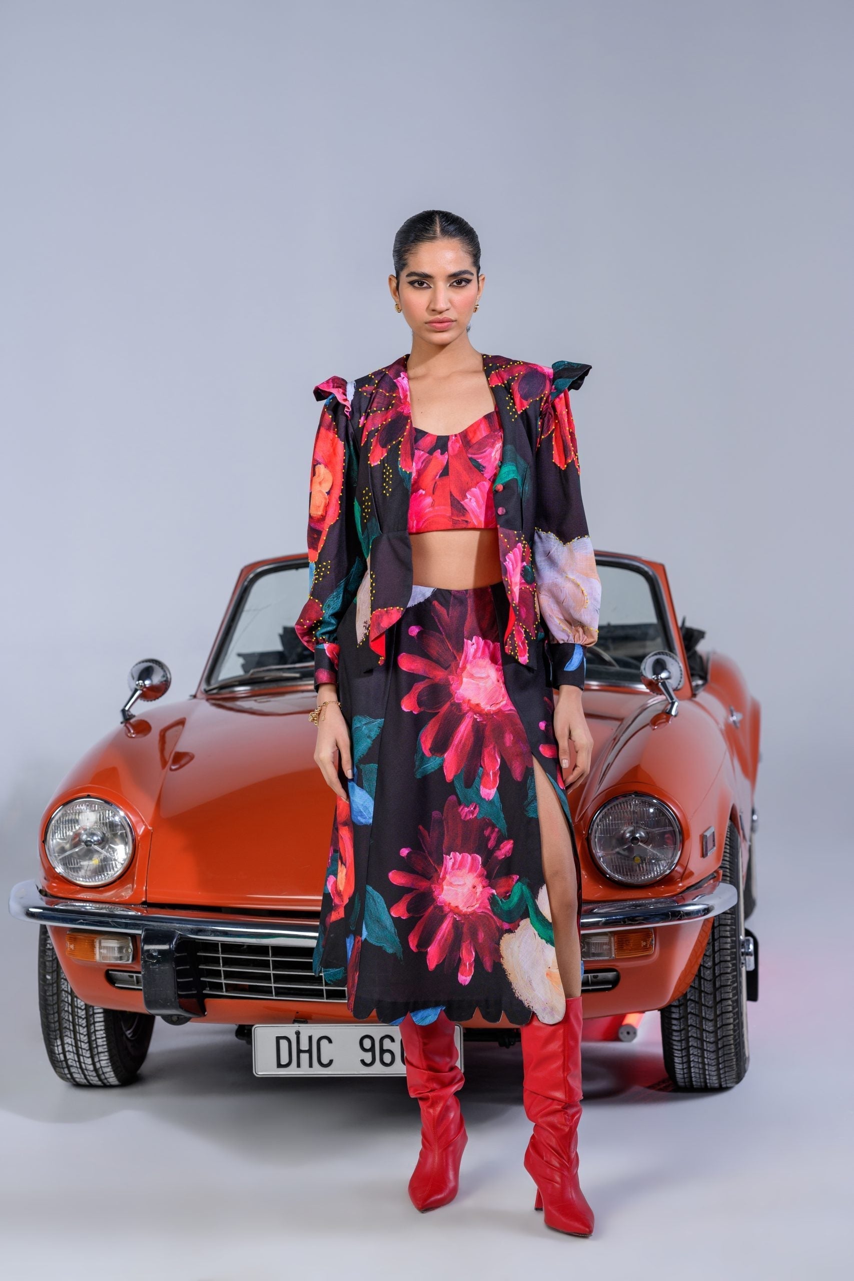 Image of Peplum-Skirt Set
