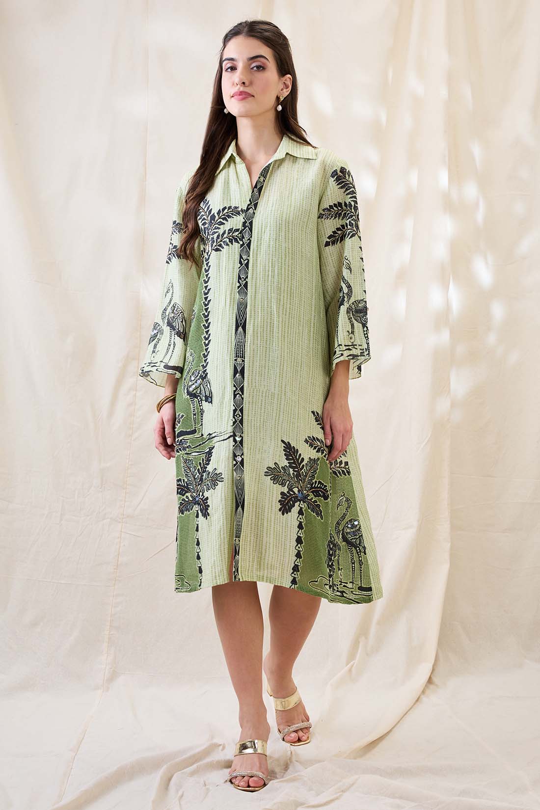 Noorani embellished boxy dress SP4652