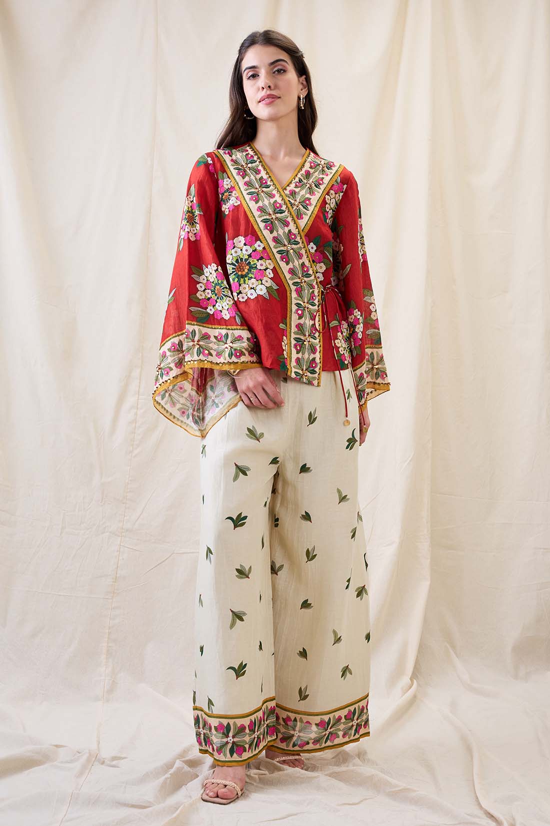 Gulzaar embellished angarkha set SP4674