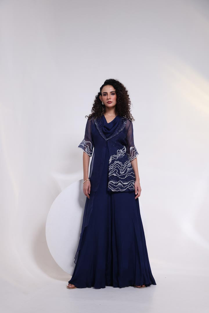 DORI WAVE JUMPSUIT AAD616BLUE